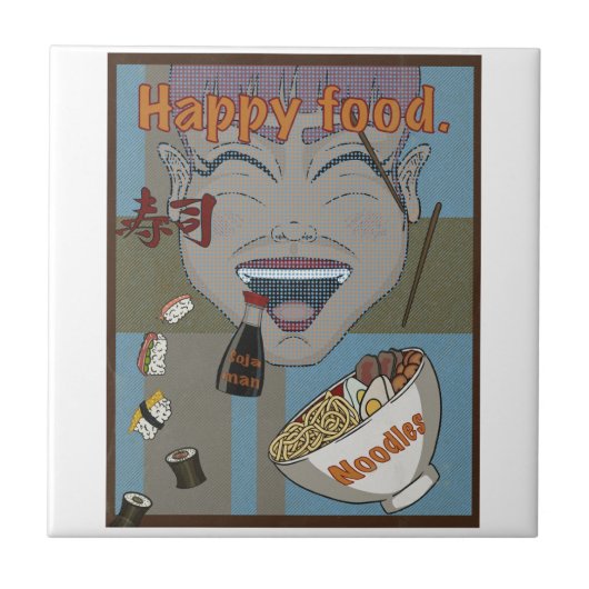 Happy Food Tegeltje (Voorkant)