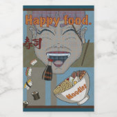 Happy Food Voedselcontainer Etiket (Enkel label)