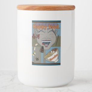Happy Food Voedselcontainer Etiket