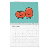 Happy Foods Design Cute Schattige grappige vruchte Kalender (Jan 2026)