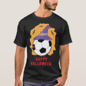 Happy Football / Voetbal Halloween - Grappig T-shirt (Voorkant)