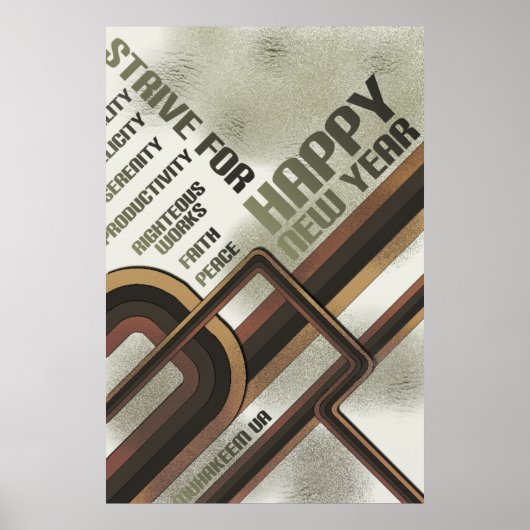 Happy for the Year Checklist Poster (Voorkant)