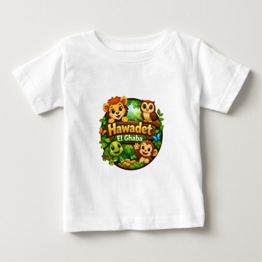 Happy Forest Animals Colorful Kids T-Shirt (Voorkant)