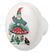 Happy Forest Gnome Keramische Knop (Rechts)