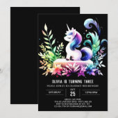 Happy Forest Horse Verjaardag Kaart (Voorkant / Achterkant)