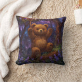 Happy Forest Teddy Bear Art Kussen (Deken)