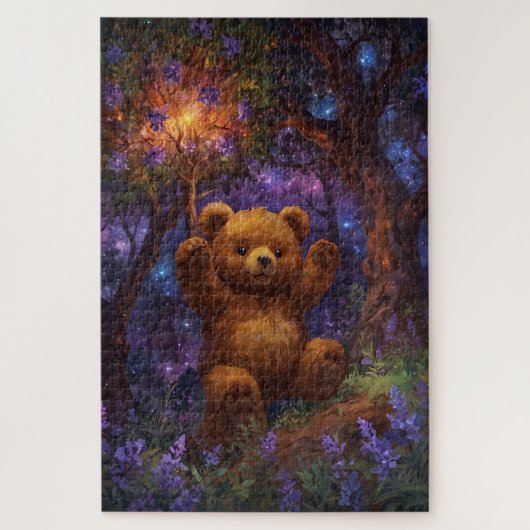 Happy Forest Teddy Bear Art Legpuzzel (Verticaal)