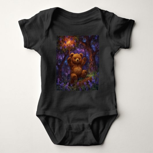 Happy Forest Teddy Bear Art Romper (Voorkant)