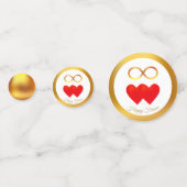 Happy Forever Wedding Jubileum Confetti (Voorkanten)