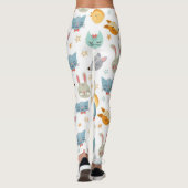Happy Forrest Animals Pattern Leggings (Achterkant)