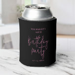 Happy Fortylicious 40th Birthday Party Pink Girly Blikjeskoeler<br><div class="desc">Maak van uw 40e verjaardagsfeest een onvergetelijk feest met deze Happy Fortylicious 40th Birthday Party Black and Pink Girly Koelbox! Met zijn stijlvolle scriptkalligrafie en aanpasbare boodschap en naam is deze koelbox de perfecte manier om je persoonlijke stijl te shows en je mijlpaalverjaardag in stijl te vieren. De koelbox heeft...</div>