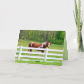 Happy Fourth Birthday Paint Horse Kaart (Achterkant)