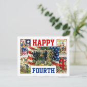 Happy Fourth Briefkaart (Staand voorkant)