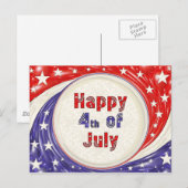 Happy Fourth of Juli Briefkaart (Voorkant / Achterkant)