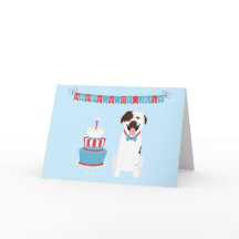 Happy Fourth of Juli Dog Red White Blue