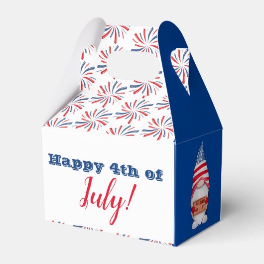 Happy Fourth of Juli Favor Box Bedankdoosjes (Achterkant)