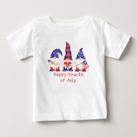 Happy Fourth of Juli Gnome Red White Blue (Voorkant)