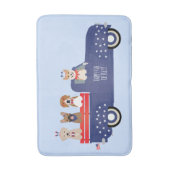 Happy Fourth of Juli Honden Pickup Truck Badmat (Voorkant Verticaal)