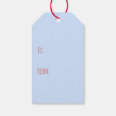 Happy Fourth of Juli Honden Pickup Truck Cadeaulabel (Achterkant)