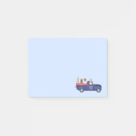 Happy Fourth of Juli Honden Pickup Truck Post-it® Notes