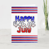 Happy Fourth of Juli Kaart (Voorkant)