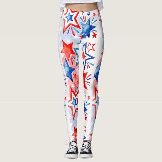 Happy Fourth of Juli Leggings (Voorkant)