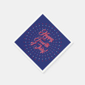 Happy Fourth of Juli manuscript rode witte marines Servet (Hoek)