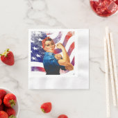 Happy Fourth of Juli Onafhankelijke Vrouw Servet (Insitu)