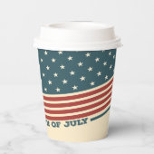 Happy Fourth of Juli Paper Cup Papieren Bekers (Achterkant)