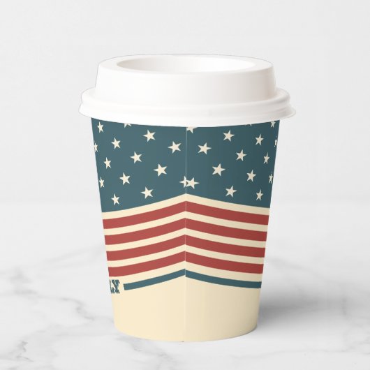 Happy Fourth of Juli Paper Cup Papieren Bekers (Rechts)