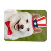 Happy Fourth of Juli Shiba Inu Dog in Pet Magneet (Horizontaal)