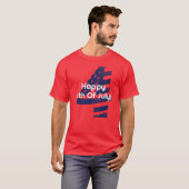 Happy Fourth of Juli T-shirt (Voorkant volledig)