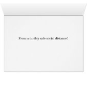 Happy Fourth of Juli Turtle in Face Mask Humor (Binenzijde Horizontaal (Onderkant))