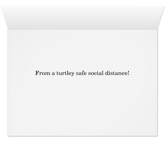 Happy Fourth of Juli Turtle in Face Mask Humor (Binenzijde Horizontaal (Onderkant))