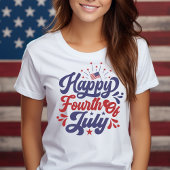 Happy Fourth of July Amerikaans Patriottisch T-shirt