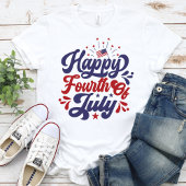 Happy Fourth of July Amerikaans Patriottisch T-shirt