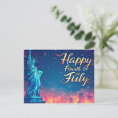 Happy Fourth of July Briefkaart (Staand voorkant)