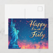 Happy Fourth of July Briefkaart (Voorkant / Achterkant)