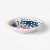 Happy Fourth of July Gepersonaliseerd Papieren Kommen (Gebogen)