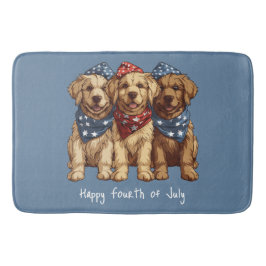 Happy Fourth of July Golden Retriever Honden Badmat