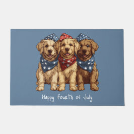 Happy Fourth of July Golden Retriever Honden Deurmat