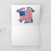 Happy Fourth of July Vuurwerk Kaart (Binnen)