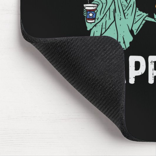 Happy Fourth Statue of Liberty oom Sam Funny 4th Muismat (Hoek)