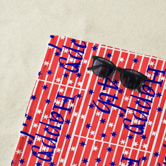 Happy Fourth Strandlaken (In situ)