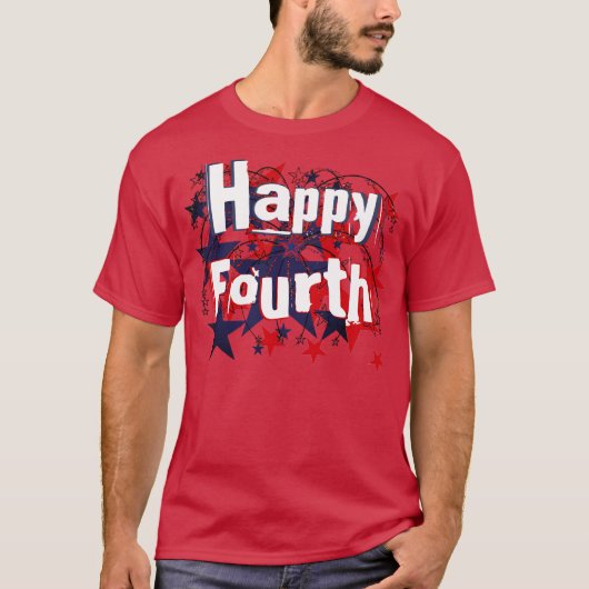 Happy Fourth T-shirt (Voorkant)