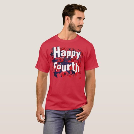 Happy Fourth T-shirt (Voorkant volledig)