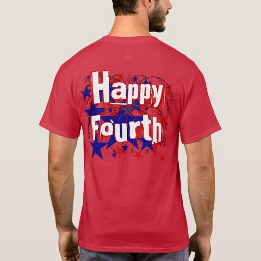 Happy Fourth T-shirt (Achterkant)