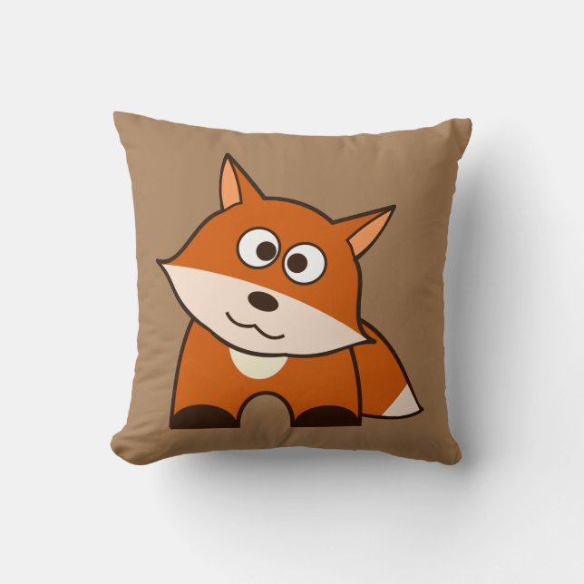 Happy Fox Cushion Kussen (Voorkant)