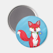 Happy Fox Magneet (Voorkant / Achterkant)