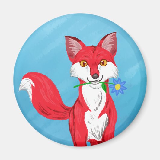 Happy Fox Magneet (Voorkant)